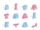 Clothing internet Icons - Vector Icon Set