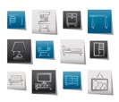 Home Equipment and Furniture icons - vector icon set