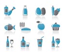 Food, drink and Aliments icons - vector icon set