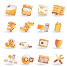 16 Detailed Internet Icons - vector icon set